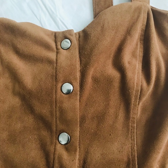 đź’•ONE DAY SALEđź’• Forever 21 suede snap dress - Picture 11 of 12